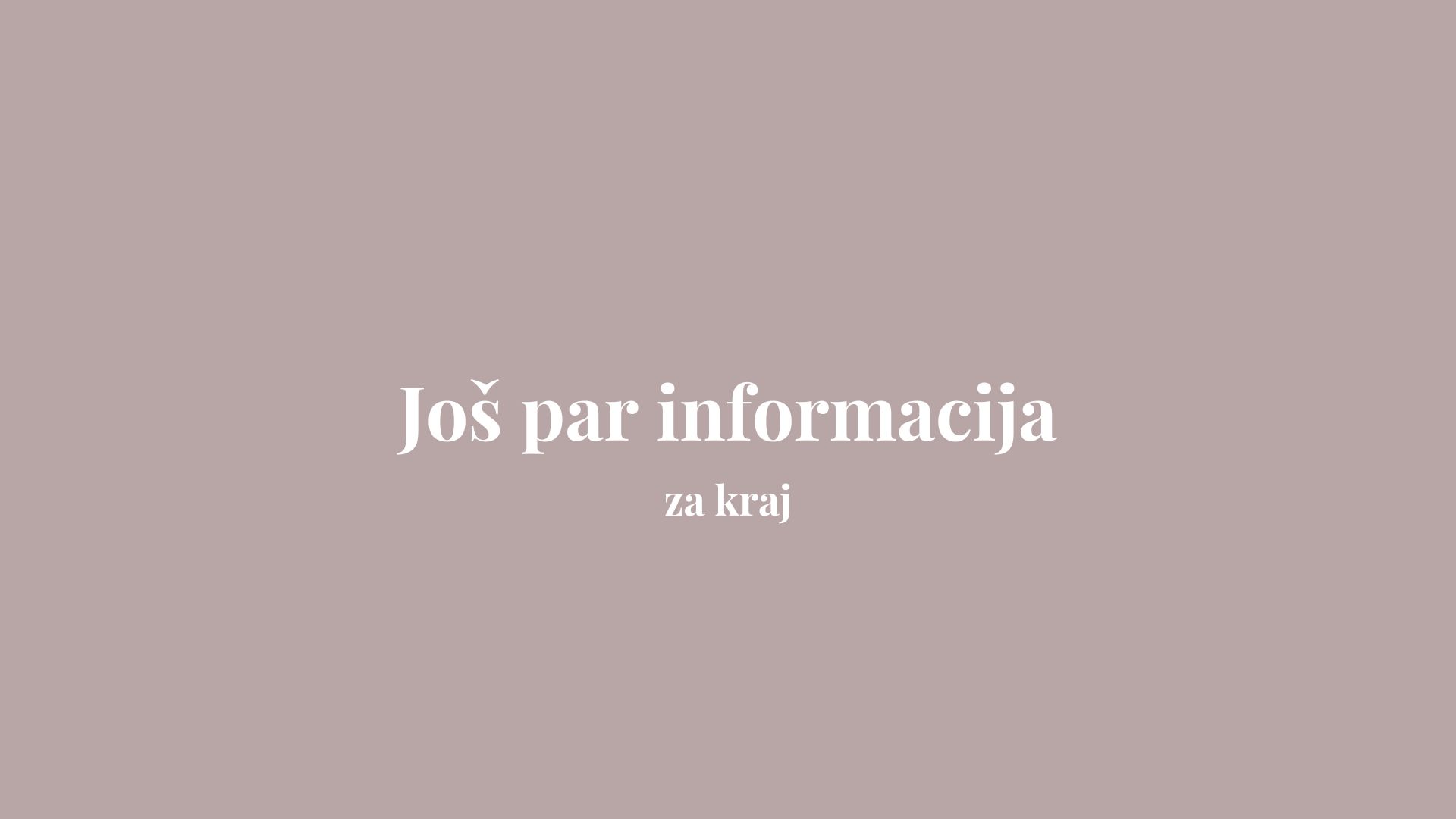 Jos par informacija za kraj