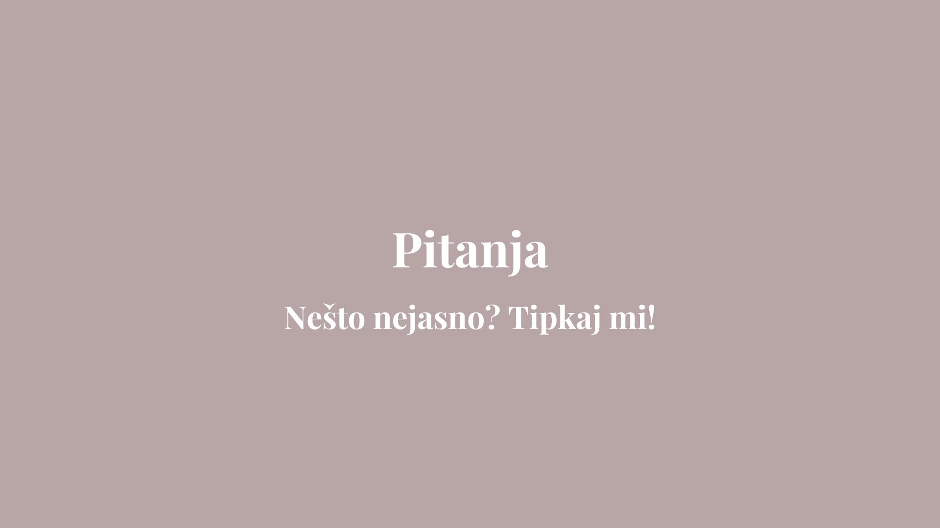 Pitanja